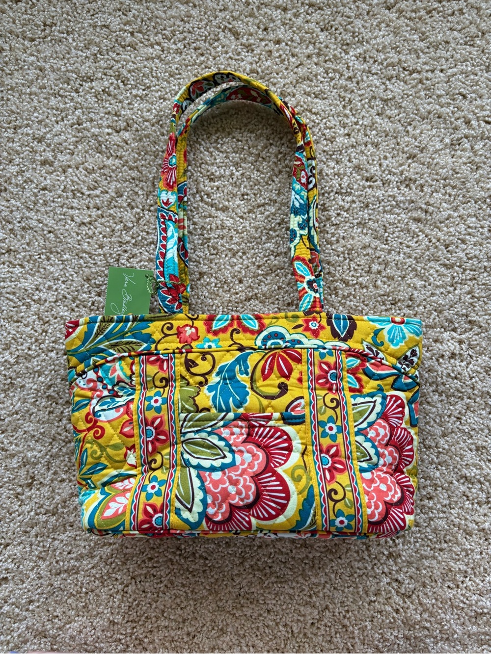 NWT Vera Bradley Little Mandy Shoulder Bag Provencal Quilted Floral
